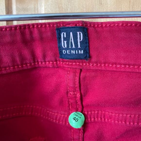 GAP Denim Legging Skimmer Stretch Red Jeans Size 27 Regular New - Picture 3 of 7